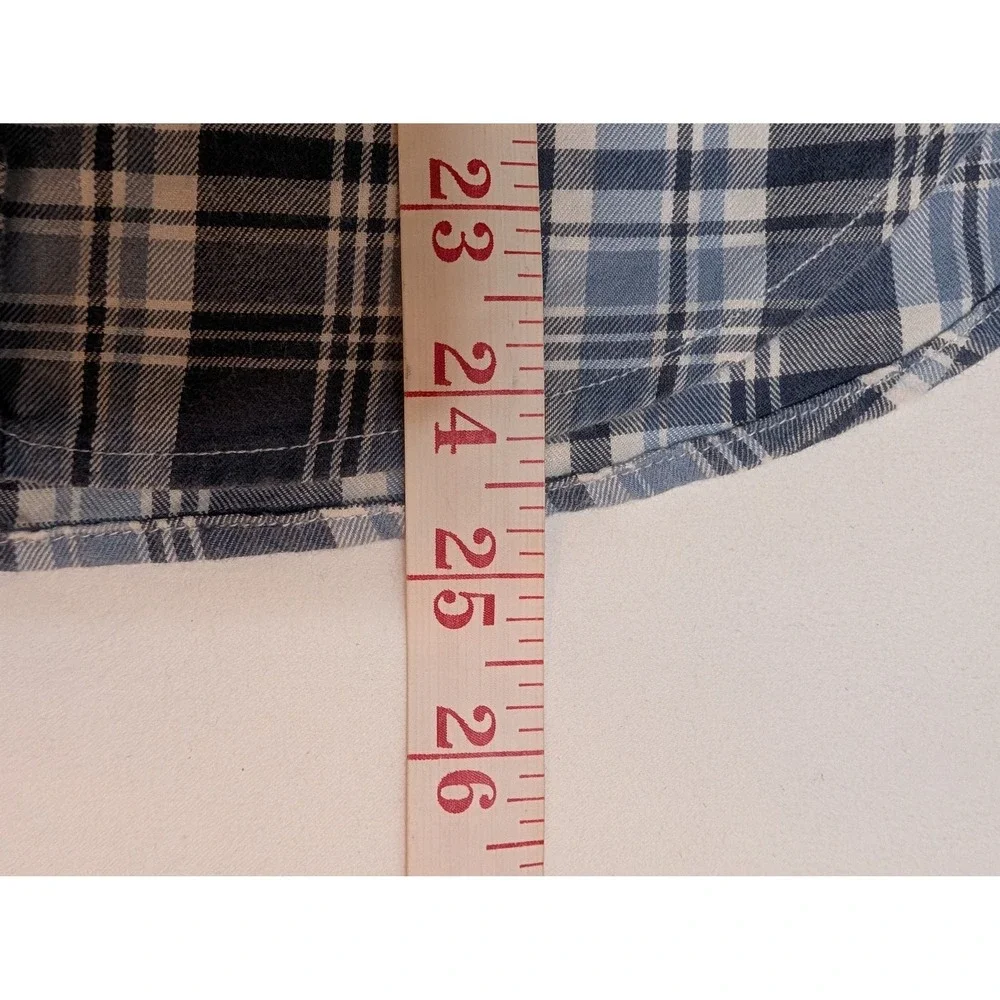 Ralph Lauren Boys Blue‎ White Plaid Button Down Shirt M 10-12 323138122